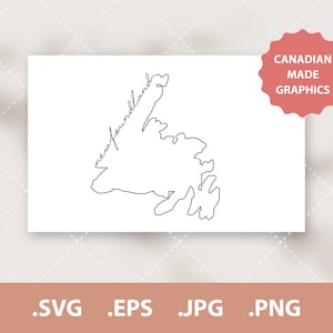 NF Newfoundland Canada Graphic SVG & PNG Clipart, Silhouette, Cameo, Cricut Digital Download