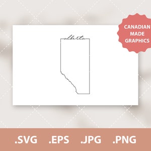 AB Alberta Canada Graphic SVG & PNG Clipart, Silhouette, Cameo, Cricut Digital Download