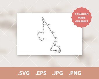 NF Newfoundland en labrador Canada Graphic SVG & PNG Clipart, Silhouet, Cameo, Cricut Digital Download