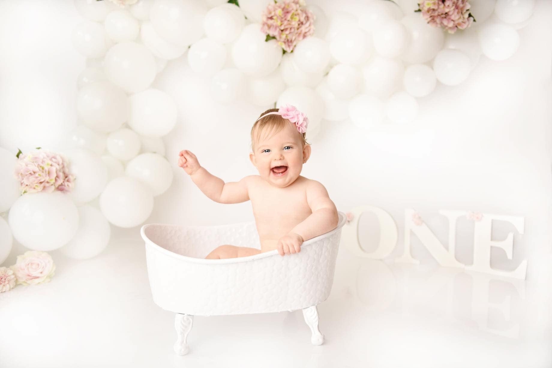Bathtub Cake Smash First Birthday Photography Prop Vintage Etsy