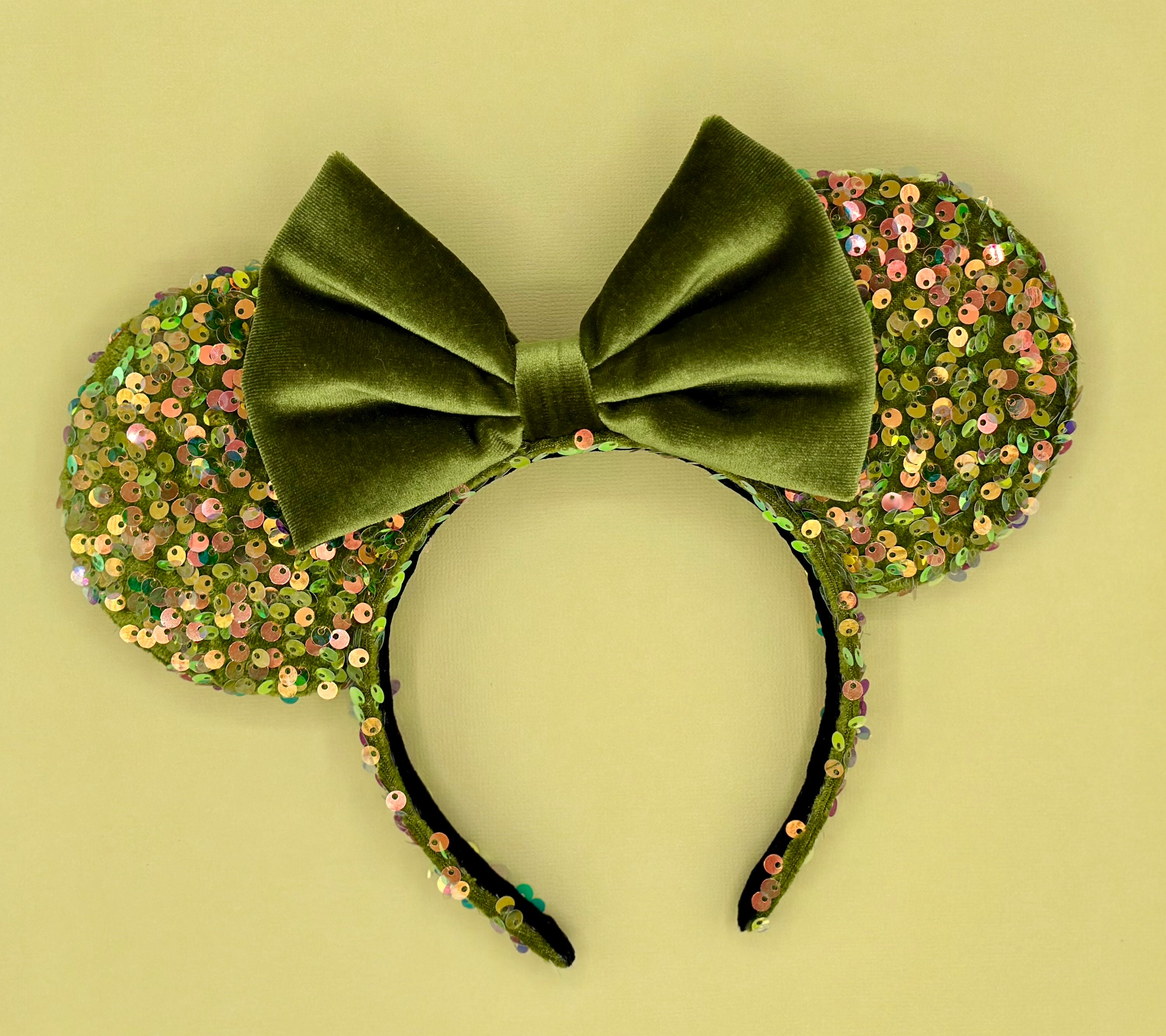 Green Velvet Ears Mickey - Etsy display picture 2