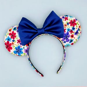 MADE TO ORDER Wildflowers Mouse Ears | Headband Mouse Ears | Floral Mouse Ears