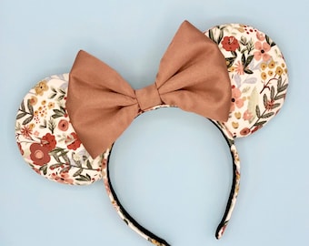 English Garden Mouse Ears | Headband Mouse Ears | Floral Minnie Ears