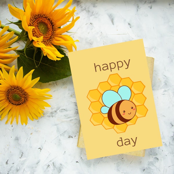 Happy Bee Day Card