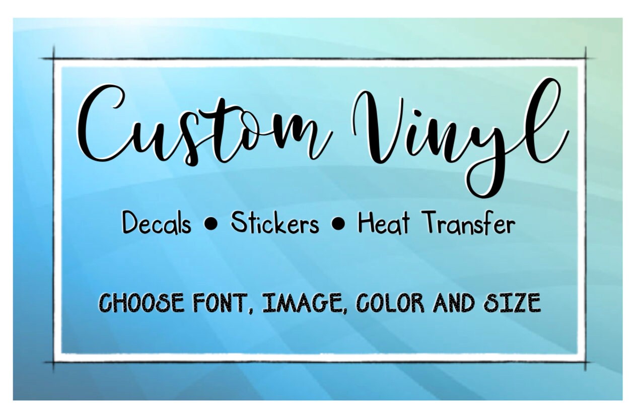Custom Vinyl Decalsbusiness Decalspersonalized Decals for Etsy