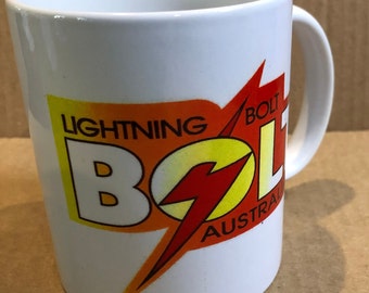 TAZA DE CERÁMICA LIGHTNING BOLT 11oz New Surf Tabla de surf Retro