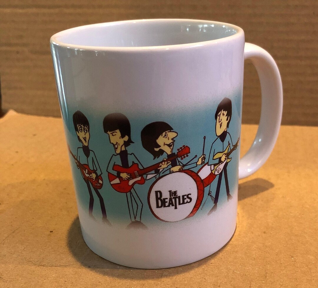 The Beatles CERAMIC MUG 11oz NEW Cartoon Series - Etsy