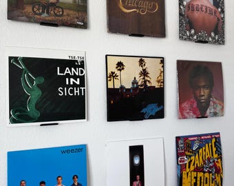 Vinyl Record Shelf Album Wall Mount Display