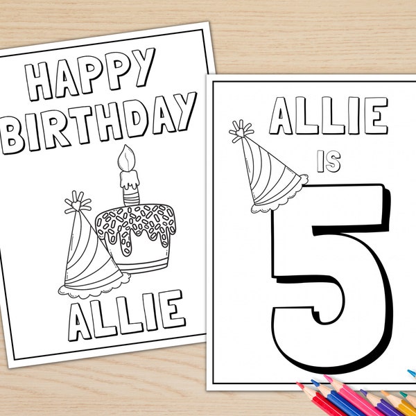 Custom Coloring Sheets - Etsy