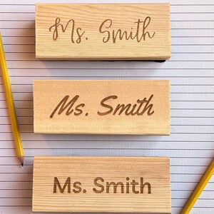 Teacher Name Whiteboard Eraser, Personalized Teacher Appreciation Gift, Back to School Teacher Gift