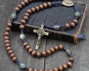 The Vigil Rosary | Handmade Catholic Rosary with exclusive wood beads | Catholic Gift