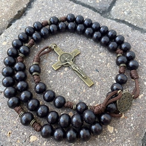 Black St. Benedict Rosary - Catholic Rosary