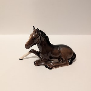 Beswick England Foal Resting Figurine