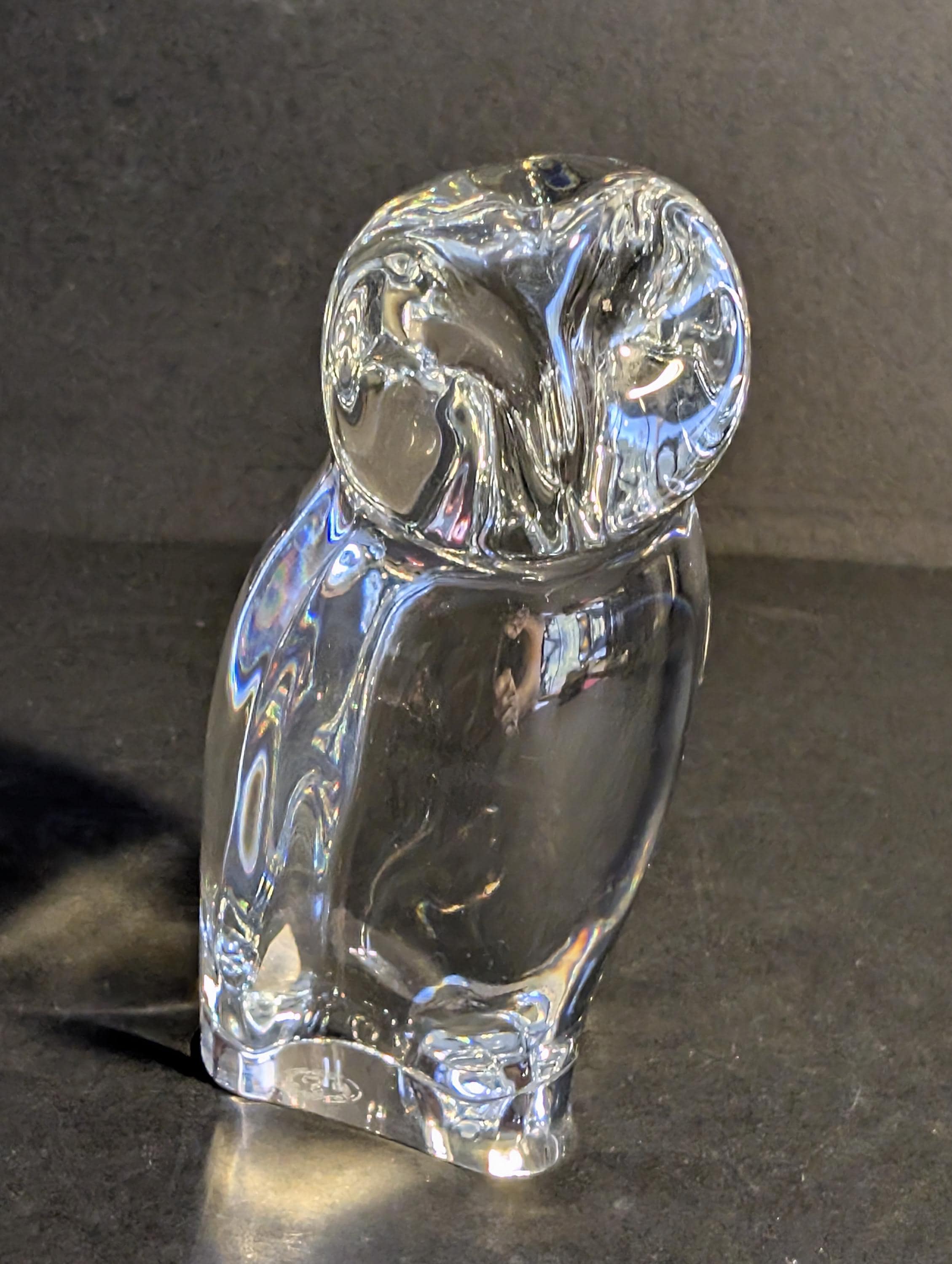 Baccarat France Crystal Owl