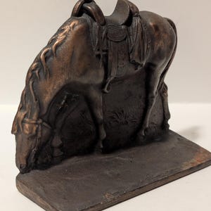 Horse Bookend, BronzMet