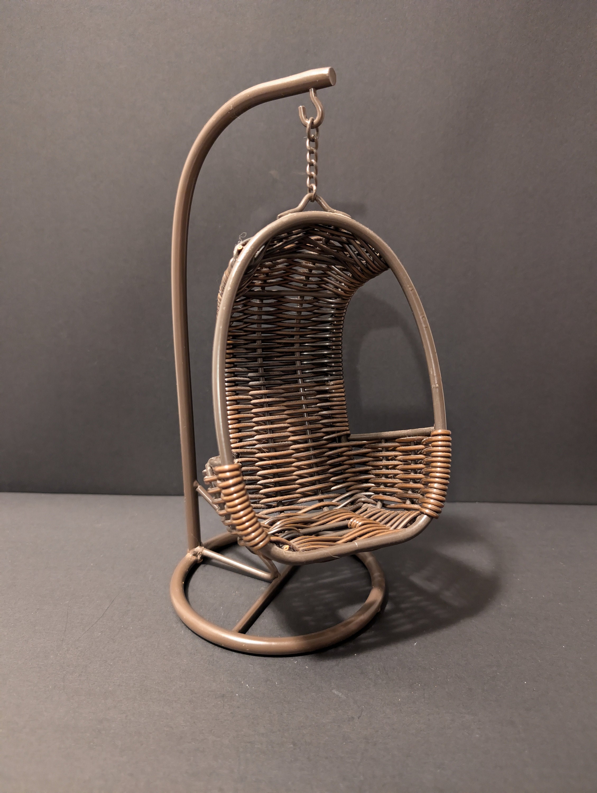 Pier One Egg Chair Phone Holder Small Barbie Furniture Plant Stand Etsy