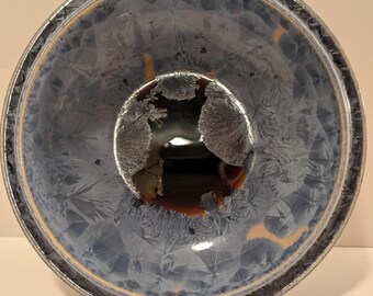 Art Pottery Bowl, Crystalline Glaze