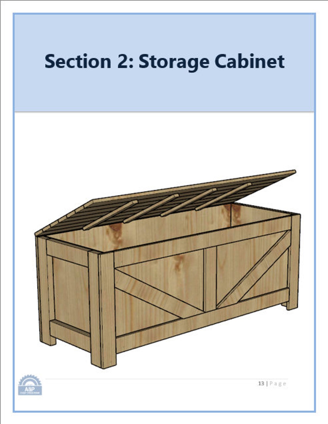 DIY Plan Farmhouse Bed With Storage queen Etsy