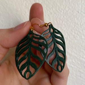 Leaf Earrings | 3D Printed