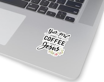 Coffee and Jesus Sticker: Christian Faith Vinyl Decal