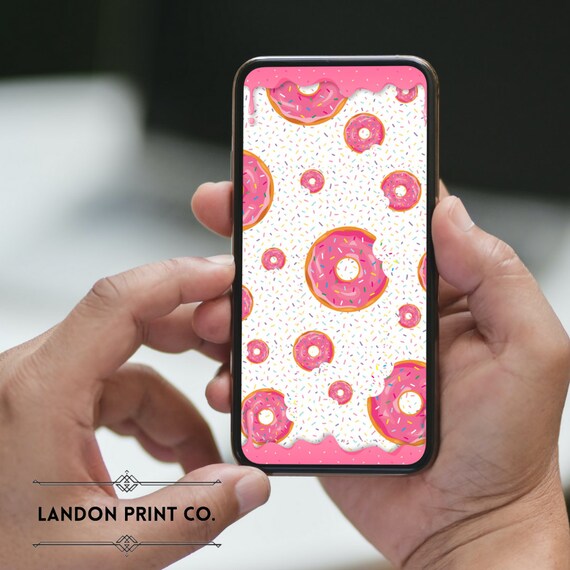 Donut and Sprinkles Iphone and Android Phone Wallpaper - Etsy Donut and Sprinkles Iphone and Android Phone Wallpaper - Etsy