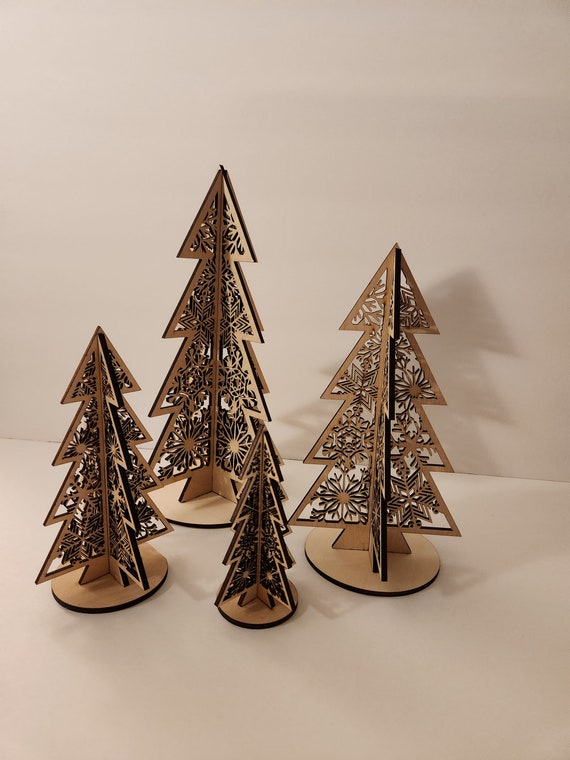 3d Wood Christmas Tree Style 2 Etsy