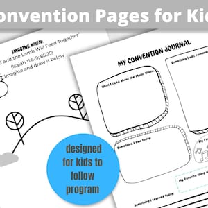 Pursue Peace 2022 Convention Kids Pages- Printable PDF