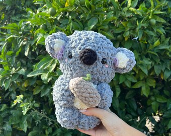 Handmade Crochet Koala Toy in Yellow Jumpsuit main image 1
