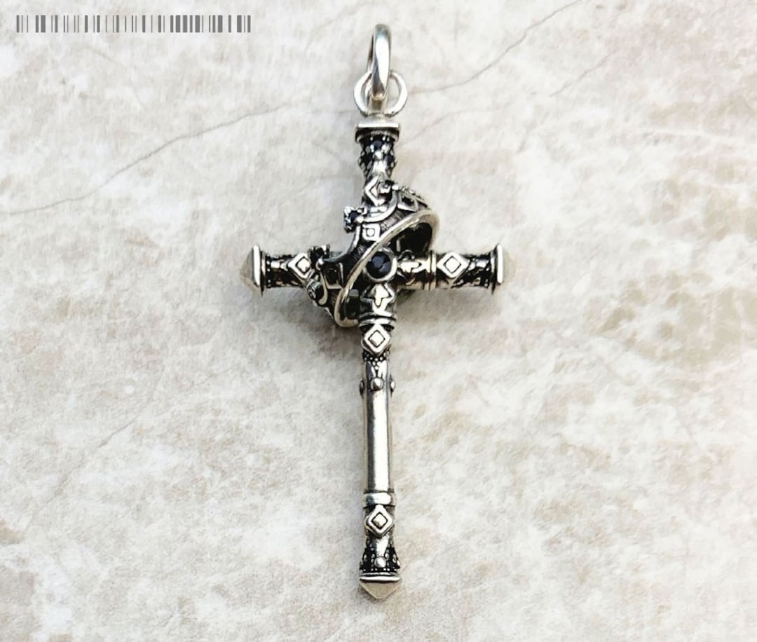 Majestic Cross & Crown Necklace Pendant Jewelry Europe 925 Etsy