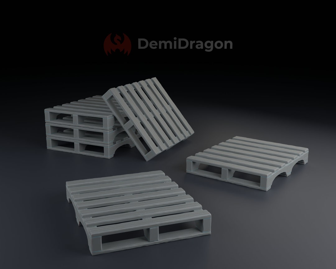 Realistic 3D Printed Wooden Pallets for Tabletop Gaming and Modeling Etsy