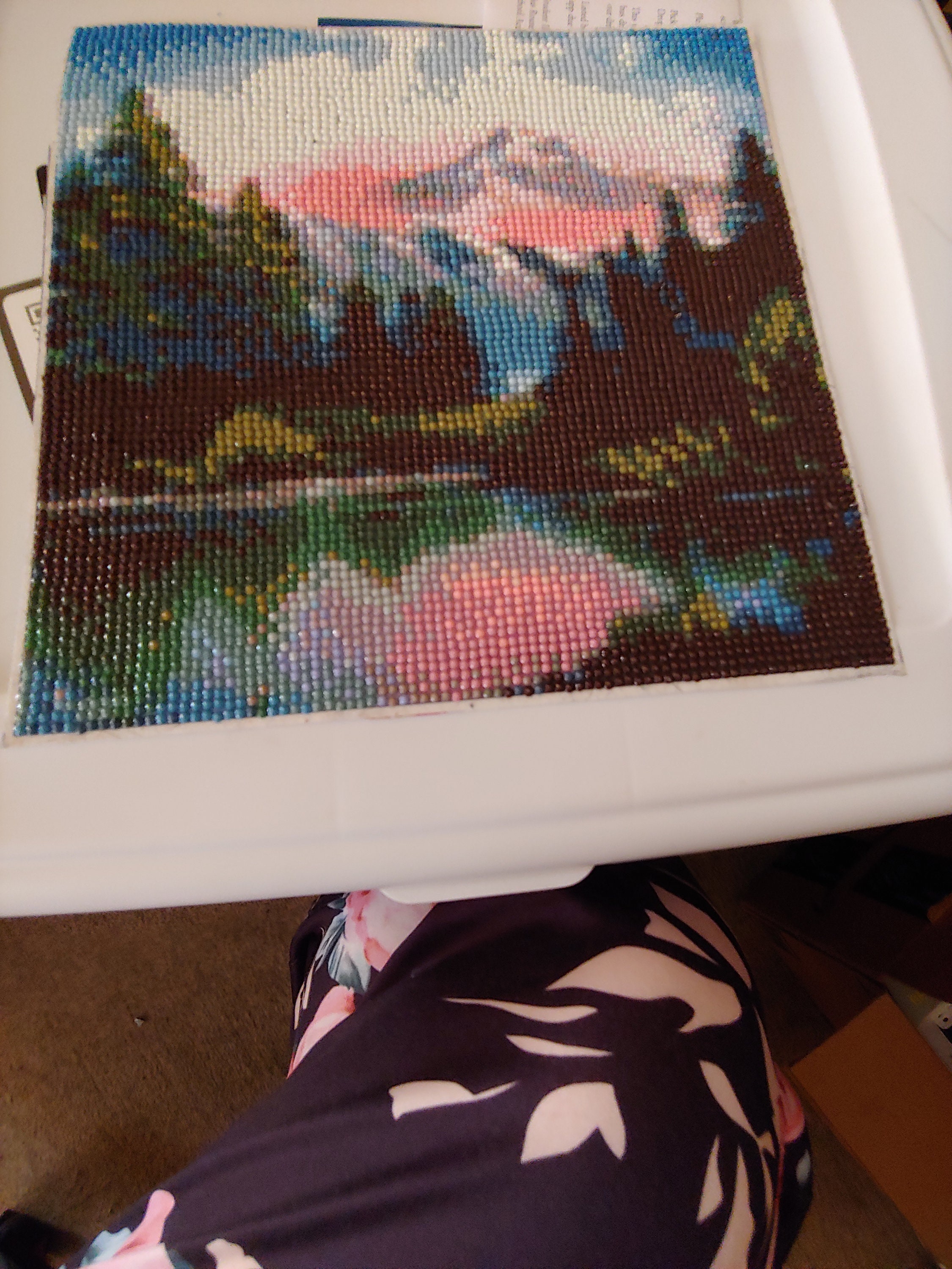 Unframed Completed Diamond Art Etsy