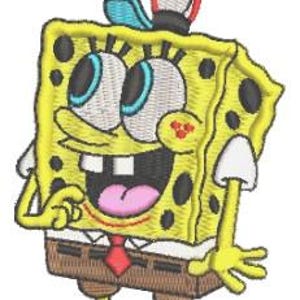 Spongebob Embroidery Design