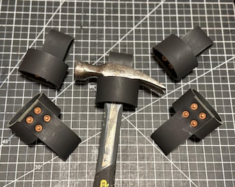 Hammer Holder for Belt. Buffalo Leather & Copper Rivets