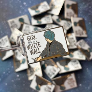 P1Harmony P1H Keeho Girl This Is A White Wall Meme Enamel Pin