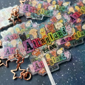 Ateez Aniteez Atiny Fandom Atinyland Holographic Acrylic Double Sided Keychain