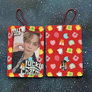 My Lucky Charm Kpop Acrylic Photocard Holder Keychain