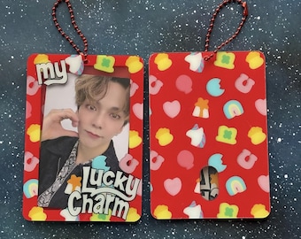 My Lucky Charm Kpop Acrylic Photocard Holder Keychain