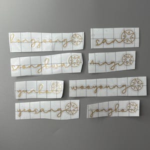Ateez Kpop Lighstick LIGHTINY Member Decal Script and Compass