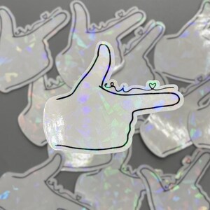 EXO EXO-L Eri Fandom Hand Holographic Kpop Sticker
