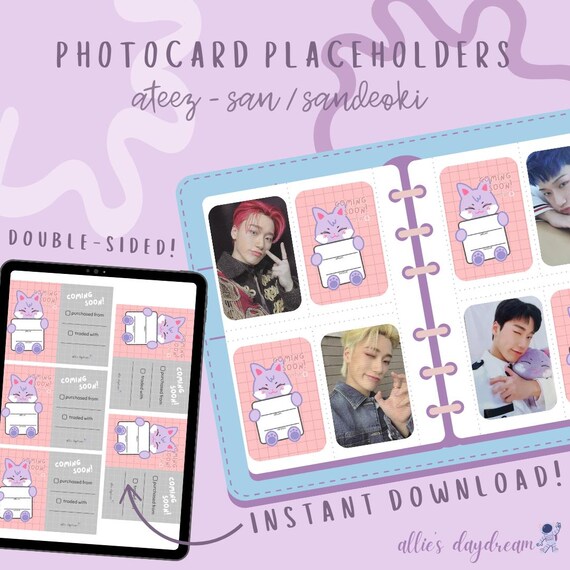 Ateez San Aniteez Sandeoki Kpop Photocard Collection Binder