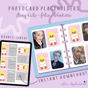 Stray Kids Felix SKZOO Bbokari Kpop Photocard Collection Binder Missing Card Filler Placeholder - Digital Download PNG