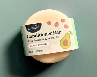 Dog Conditioner Bar, Natural Formula with Avocado Oil and Shea Butter, Gentle & Deep Conditioning Soap bar, Plastic Free