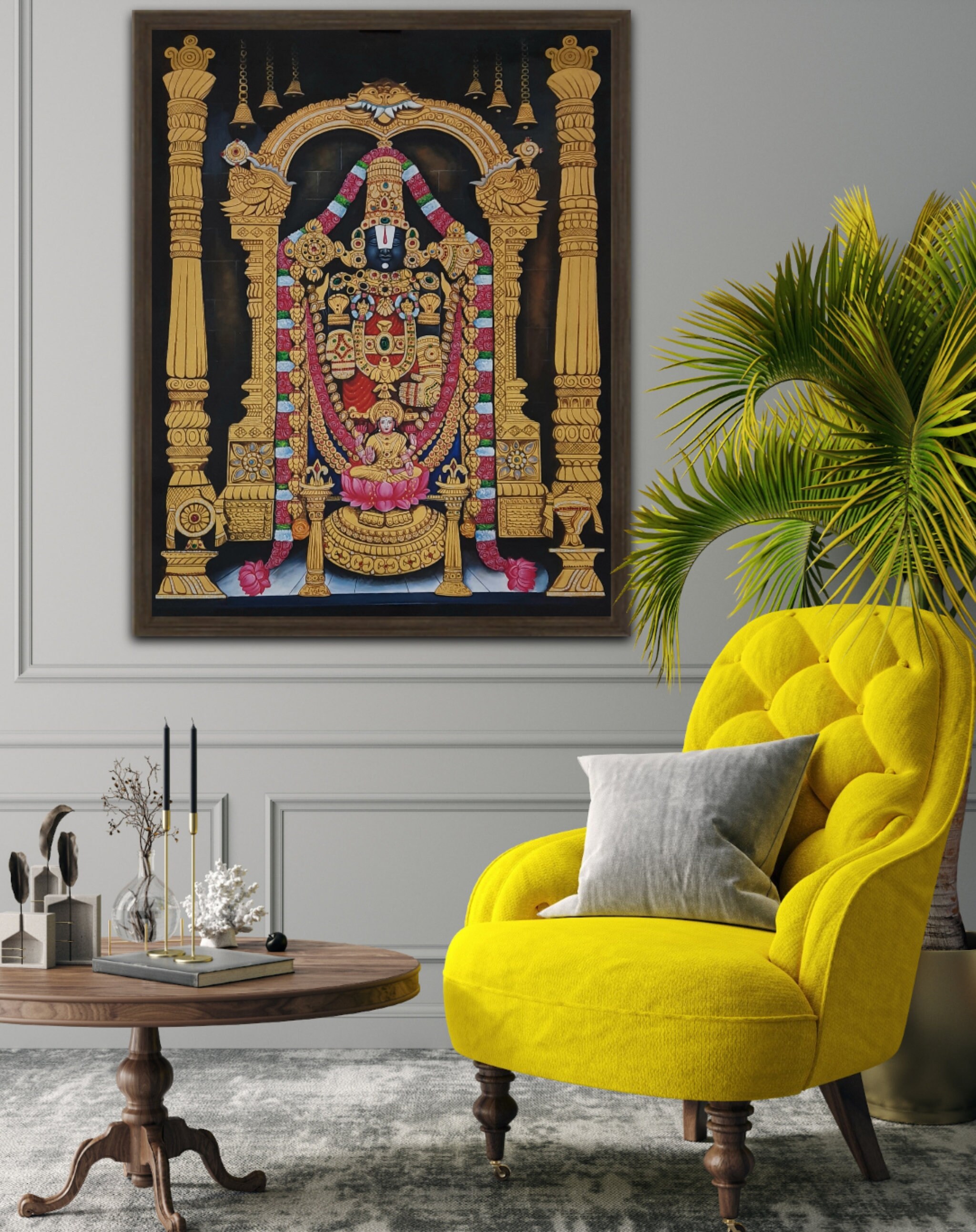 Tirupati Balaji Painting Venkateswara Painting Lord Venkateswara Lakshmi Tirupati Balaji