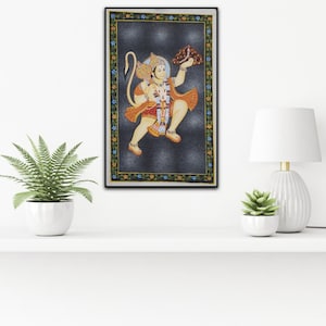 Lord Hanuman Painting, Hanuman, Hanuman Hand Painting, Baghwan Hanuman, Hanuman Painting, Beautiful Hanumanji&#39;s, Sanjivani Painting