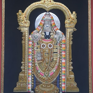 Tirupati Balaji Tanjore Painting | Venkateswara Painting | Lord Venkateswara | Triupati Balaji | Srinivasa | Maha Vishnu | Govindha |