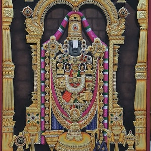 Tirupati Balaji Painting | Venkateswara Painting | Lord Venkateswara | Tirupati Balaji | Srinivasa | Maha Vishnu | Venkata | Govindha |