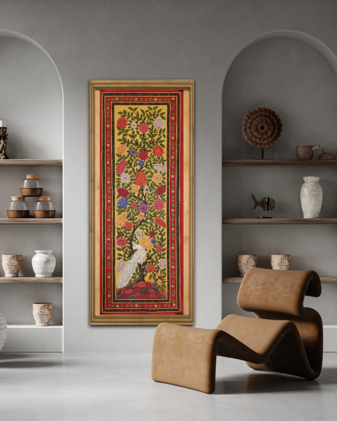 Handmade Tree of Life Pichwai Painting – Traditional Indian Wall Art - Etsy