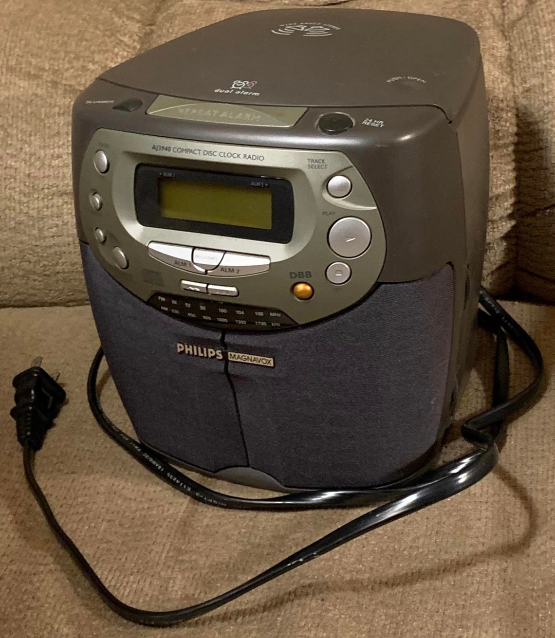 Philips Magnavox Alarm Clock & CD Player Am / Fm Radio model Etsy