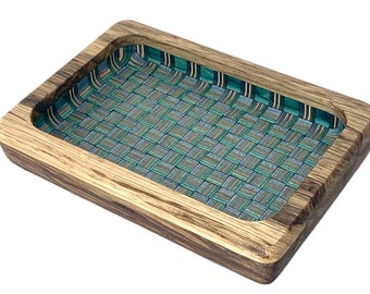 Black Limba and Recycled Wood Rolling Tray | Eco-Friendly Rolling Tray Made Of Recycled Skateboards
