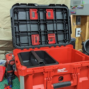 Bit Holders-milwaukee Packout Toolbox Lid Bit Holders, Impact Bit ...